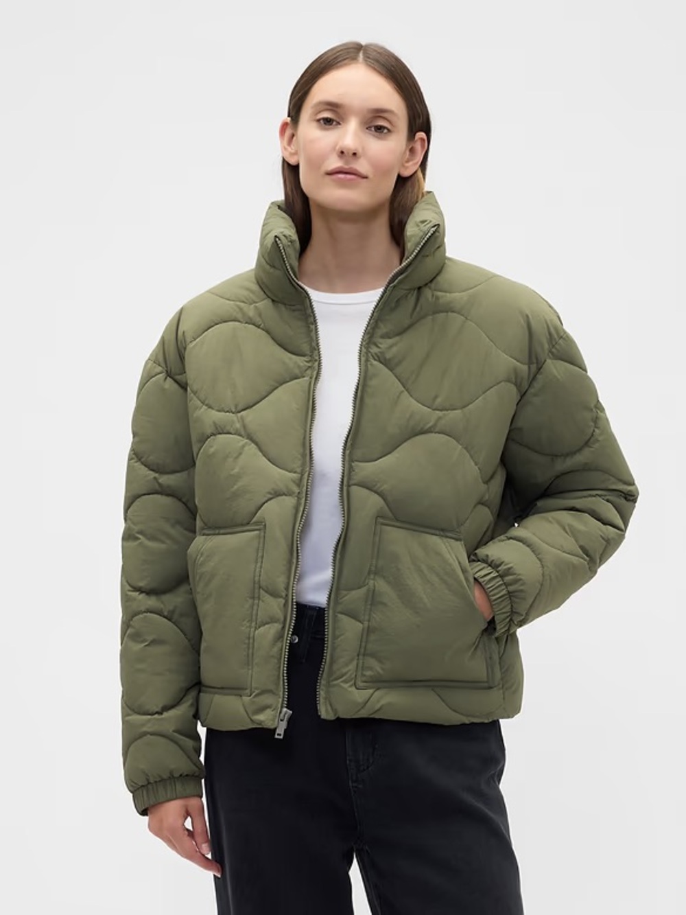 NWT Gap Relaxed Quilted Nylon Jacket